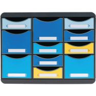 Module de classement Bee Blue Storebox Multi 11 tiroirs