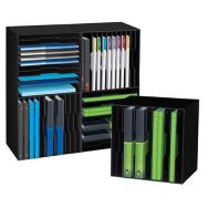 Module de classement noir 12 compartiments 35x35x25 cm