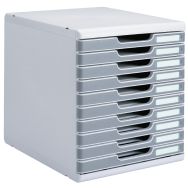 Module de classement standard - 10 tiroirs Gris
