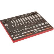 Module douilles standard et longues 1/2" 67 pièces