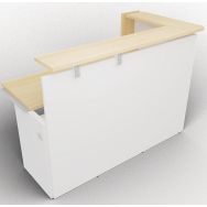 Module haut à angle gauche L160xP80xH113,5 cm chêne clair