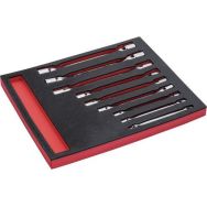 Module jeu clés à douille doubles 9 pièces