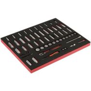 Module jeu douilles longues 1/4" et 3/8" 75 pièces