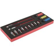Module jeu douilles tournevis/douilles à chocs 1/2"