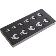 Module mousse 1/3 de 11 embouts crowfoot 3/8'' en pouce