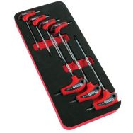 Module mousse 7 clés mâles en T torx
