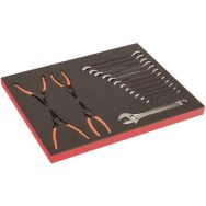 Module mousse Fit&Go 3/3 pinces à circlips & clés 17 pièces