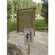 Module sportif mur d'escalade 2 faces