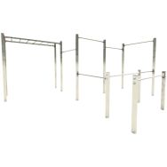 Module streetworkout avec échelle suspendue connecté