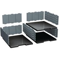 Modulodoc élément cases jumbo noir/gris