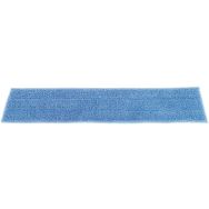 Mop microfibre bleue L.40 cm pour balai trapèze bande scratch