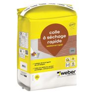Mortier-colle pour carrelage - Webercol rapid 5 kg