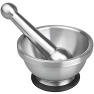 Mortier inox d.13.5cm x h.7.5cm avec pilon