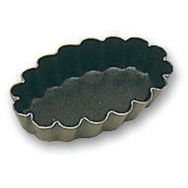 Moule à petits fours ovale cannelé Exopan - 4,5 cm