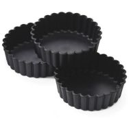 Moule à tourtière cannelée Exoglass - Lot de 12 - Ø 10 cm