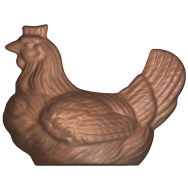 Moule de 8 empreintes pour 4 poules couveuses