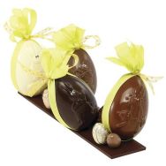 Moule demi-coquilles décorées ''lapin'' 6 empreintes