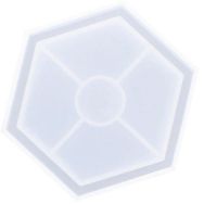 Moule en silicone forme hexagonale 11.5 X 10 cm