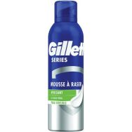 Mousse à raser  Series Peaux Sensibles 200 mL - Gillette - Lot de 6