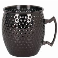 Mug martelé en inox ø8,5 cm 50cl noir
