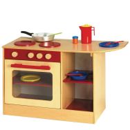 Multi-cuisinière 84 x 34 x 50 cm rouge