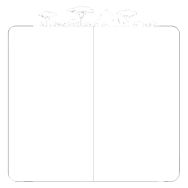 Mur d'écriture liberté Décor Savane 195x190 cm blanc Fixation magnétique