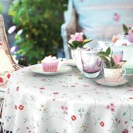 Nappe ronde manhattan bella creme 150cm