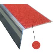 Nez de marche adh.alu extérieur luminescent 1,5 m x 60 x 46 mm rouge