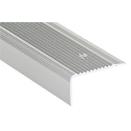 Nez de marche alu strié spécial rénovation 50mm x 22mm x l.1,5 m