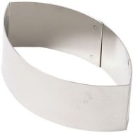 Nonnette ovale arrondie en inox - Lot de 4 - 8,8x5x3 cm