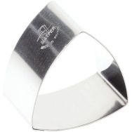 Nonnette triangle bombée en inox - Lot de 4 - 6,5x6,5x4 cm