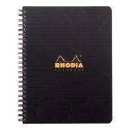 Notebook Rhodiactive 90g RI A5+ 160p Q.5X5+C mcrprf. 6tr règle pp +6 m-p reposit - Lot de 5