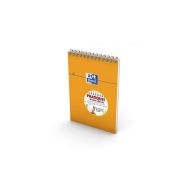 OXFORD Bloc-Notes Orange A4+ Petits Carreaux 5mm 80 Feuilles Reliure Intégrale Couverture Carte Enduite Orange