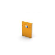 OXFORD Bloc-Notes Orange A7 Petits Carreaux 5mm 80 Feuilles Agrafées Couverture Carte Enduite Orange