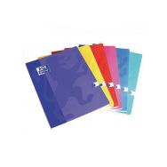 OXFORD Cahier Color Life 24x32cm Grands Carreaux Seyès 192 Pages Brochées Couverture Carte Coloris Assortis