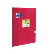 OXFORD Cahier Color Life 24x32cm Grands Carreaux Seyès 48 Pages Agrafées Couverture Carte Coloris Assortis