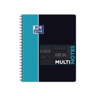 OXFORD Cahier Etudiants Multinotes A4+ Petits Carreaux 5mm 160 Pages Reliure Intégrale Couverture Polypro Coloris Assortis