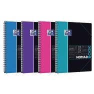 OXFORD Cahier Etudiants Nomadbook A4+ Grands Carreaux Seyès 160 Pages Reliure Intégrale Couverture Polypro Coloris Assortis