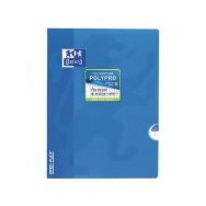 OXFORD Cahier OpenFlex 24x32 Petits Carreaux 5mm Margés 96 Pages Agrafées Couverture Polypro Coloris Assortis