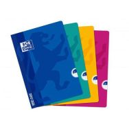 OXFORD Cahier OpenFlex A4 Grands Carreaux Seyès 48 Pages Agrafées Couverture Polypro Coloris Assortis