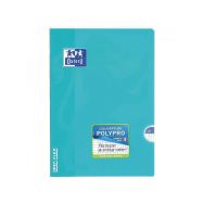 OXFORD Cahier OpenFlex A4 Petits Carreaux 5mm Margés 96 Pages Agrafées Couverture Polypro Coloris Assortis