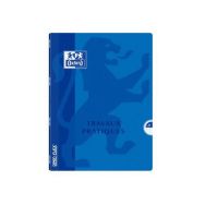 OXFORD Cahier de Travaux Pratiques OpenFlex 17x22cm Grands Carreaux Seyès/Uni Blanc 80 Pages Agrafées Couverture Polypro Coloris Assortis
