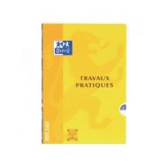 OXFORD Cahier de Travaux Pratiques OpenFlex A4 Grands Carreaux Seyès/Uni Blanc 80 Pages Agrafées Couverture Polypro Coloris Assortis