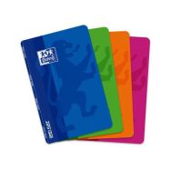 OXFORD Carnet OpenFlex 11x17cm Petits Carreaux 5mm 96 Pages Agrafées Couverture Polypro Coloris Assortis