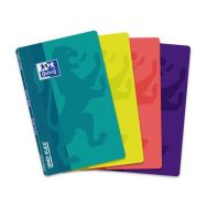 OXFORD Carnet OpenFlex 9x14cm Petits Carreaux 5mm 96 Pages Agrafées Couverture Polypro Coloris Assortis