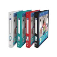 OXFORD Classeur Polyvision A4 Dos 30mm 4 Anneaux Ronds Couverture Polypro Opaque Coloris Assortis