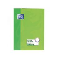 OXFORD Copies Doubles Non Perforées A4 Grands carreaux Seyès 200 Pages Etui Carte Vert