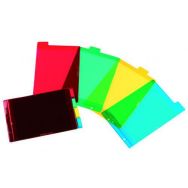 OXFORD Intercalaires A6 Paysage 4 Positions PVC Translucide Epaisseur 14/100ème Coloris Assortis