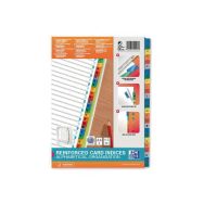 OXFORD Intercalaires Alphabétiques A4XL 26 Positions Carte Epaisseur 170g Blanc