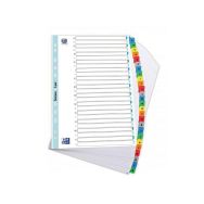 OXFORD Intercalaires Alphabétiques A4 26 Positions Carte Epaisseur 170g Blanc